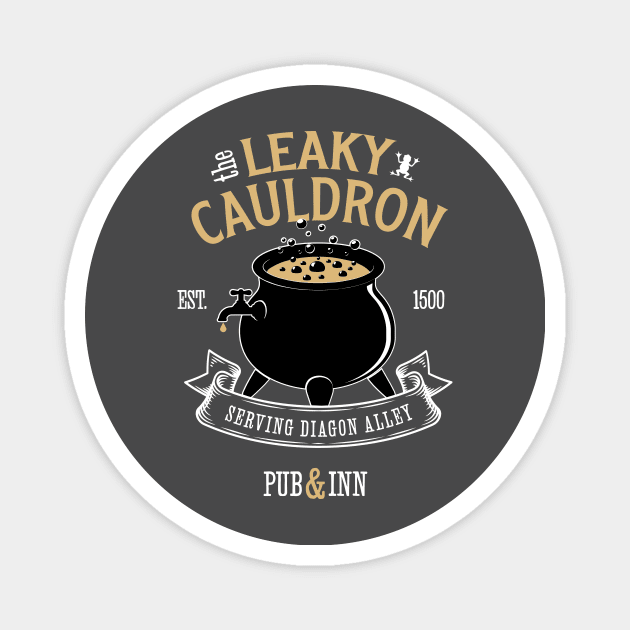 Leaky Cauldron Magnet by creativeballoon